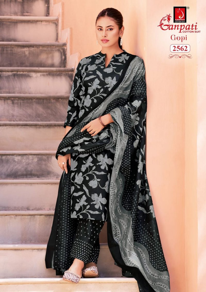 Gopi Vol 16 By Ganpati Cotton Printed Readymade Dress 